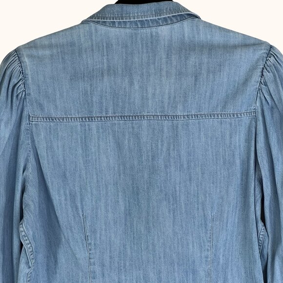 Denim Button down shirt Size XL from Express. Light blue top. - Picture 5 of 12